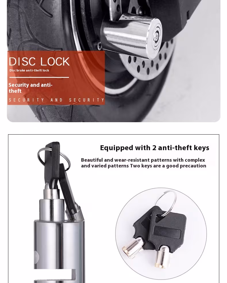 Portable Home Bicycle Disc Brake Lock