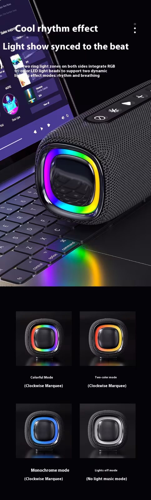 Outdoor Waterproof Portable Wireless Bluetooth Speaker