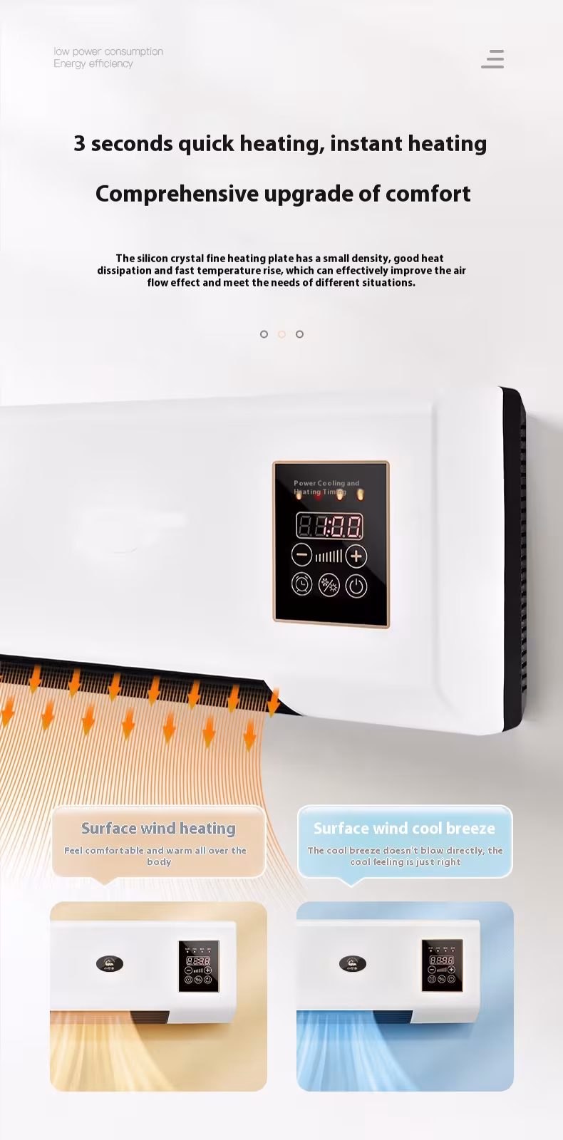 Wall Mounted Portable Cooling Heating Machine Remote Control Split Airconditioners Multifunctional Airconditioner For Home