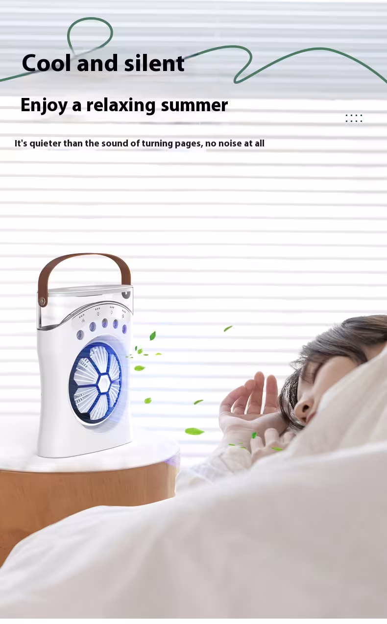 Portable Fan Portable Mini Humidifier Fan Water Spraying Fan Rechargeable Cooler Air Adjustment Fan For Hot Weather