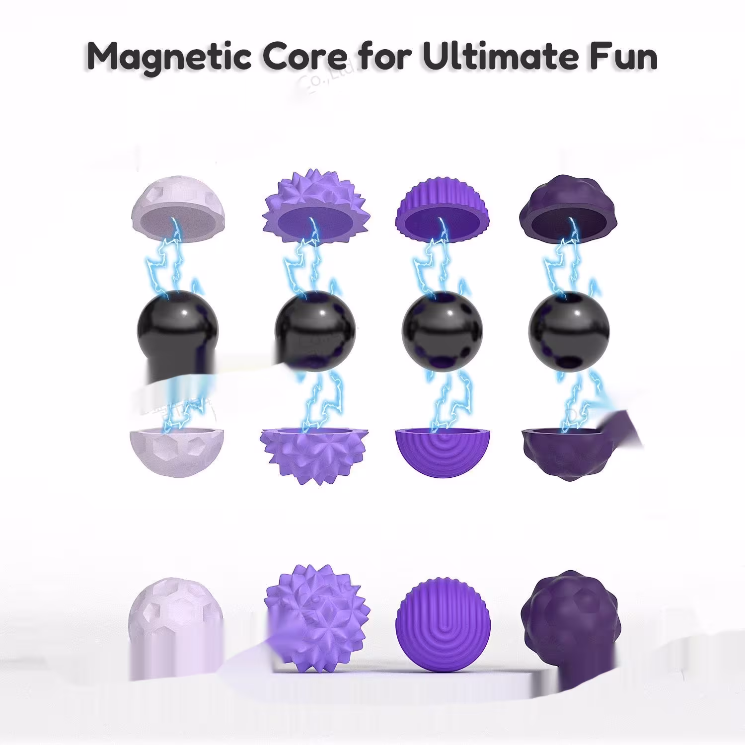 Magnetic Silicone Sensory Balls Worry Balls Autism Calming Fidgeting Toy Fidget Toy Kid Adults Anxiety Relief Stress Sensory Toy