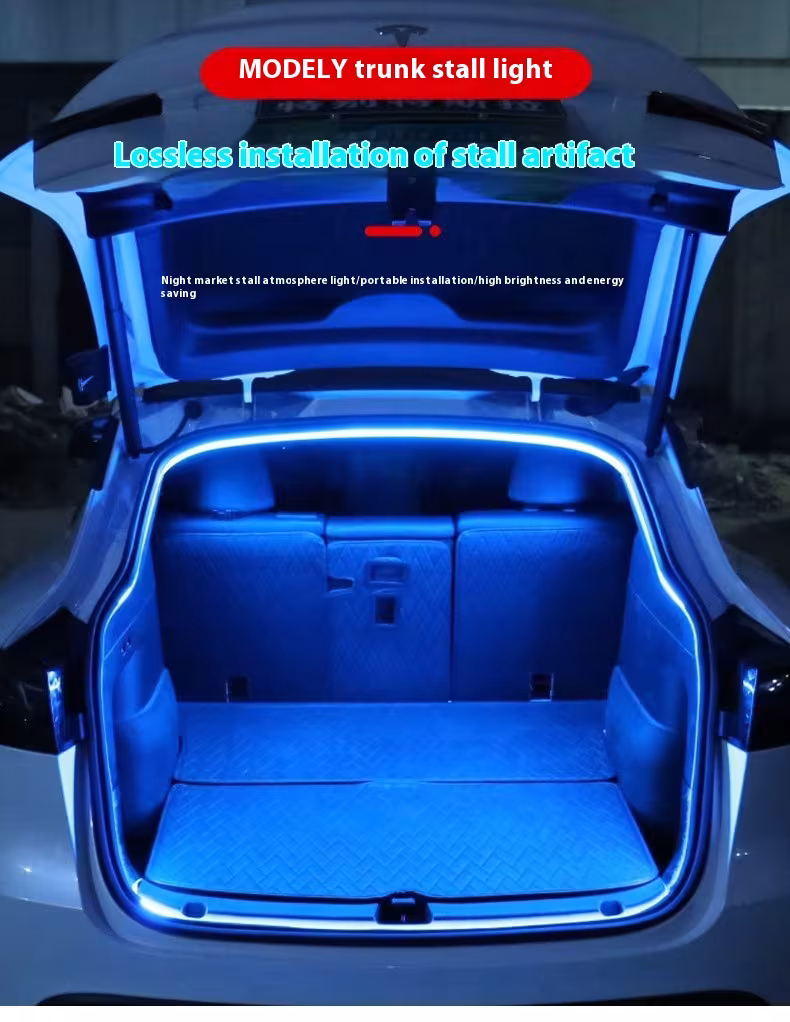 Applicable To Tesla Trunk Atmosphere Trunk Lighting Car Tail Light