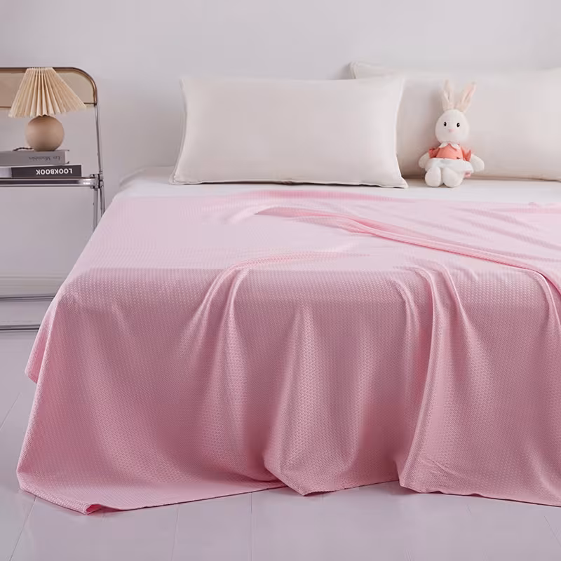 Summer Cool Blanket Summer Bamboo Fiber Ice Silk Cover Blanket Rhombus