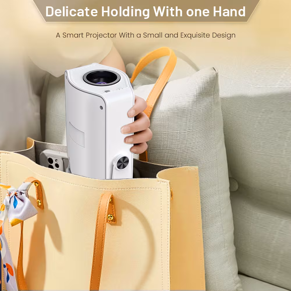 Household Barrel Portable HM400pro Projector