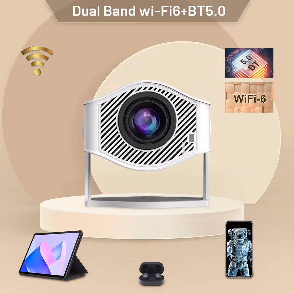 Household Barrel Portable HM400pro Projector