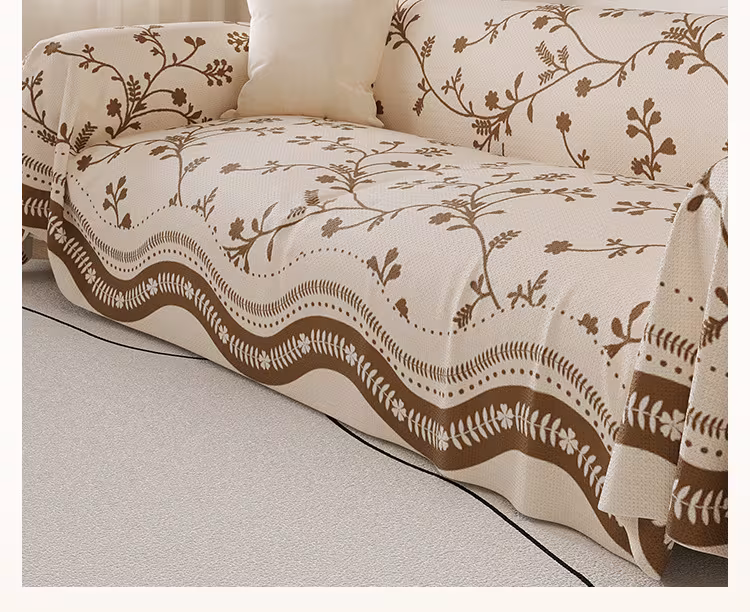 French Retro Four Seasons Universal Non-slip Living Room Anti-scratching Sofa Cover