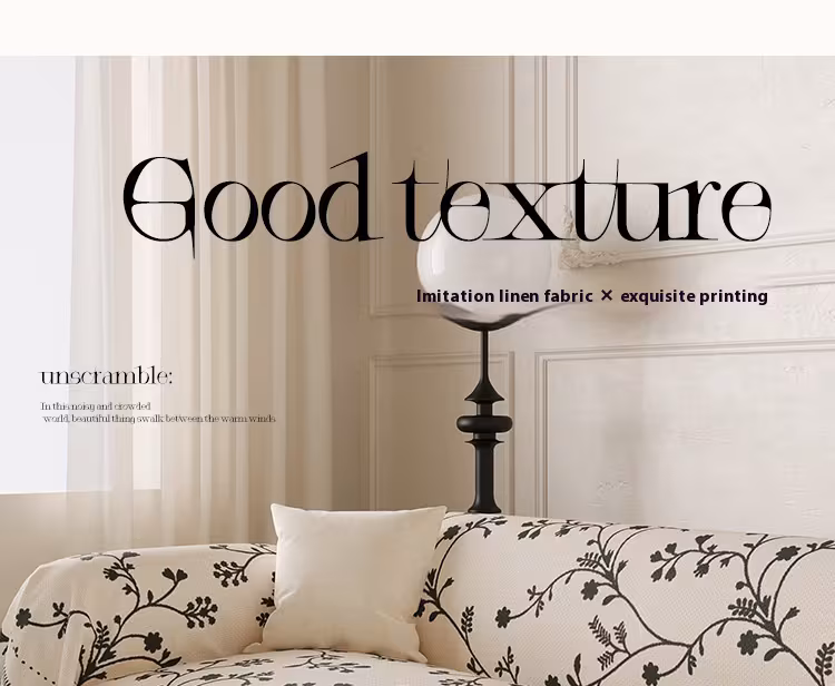 French Retro Four Seasons Universal Non-slip Living Room Anti-scratching Sofa Cover
