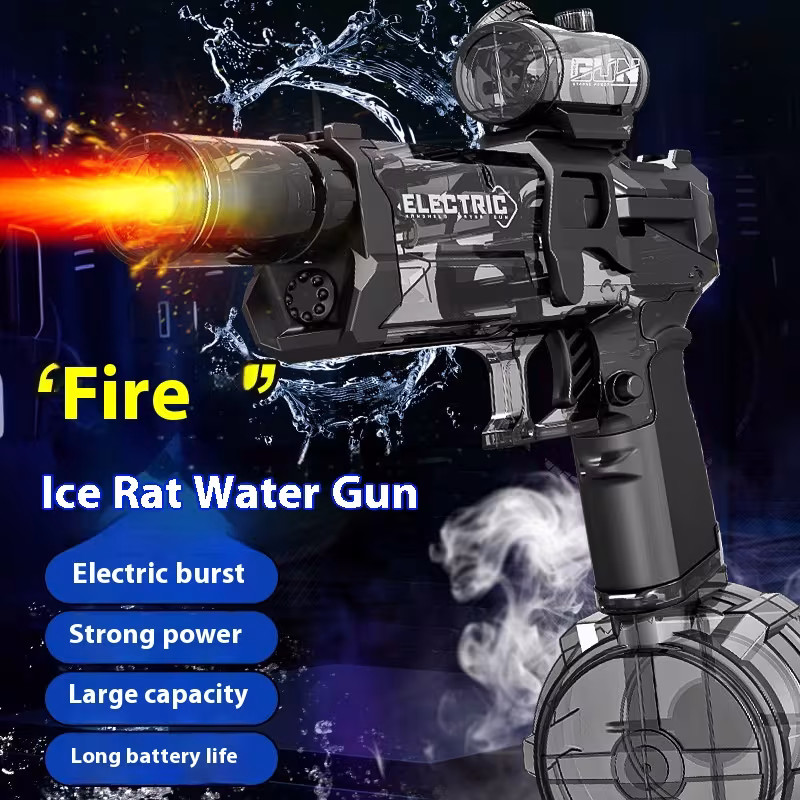 MK3 Fire And Dancing Water Gun Toy Large Capacity Cool Flashing Light