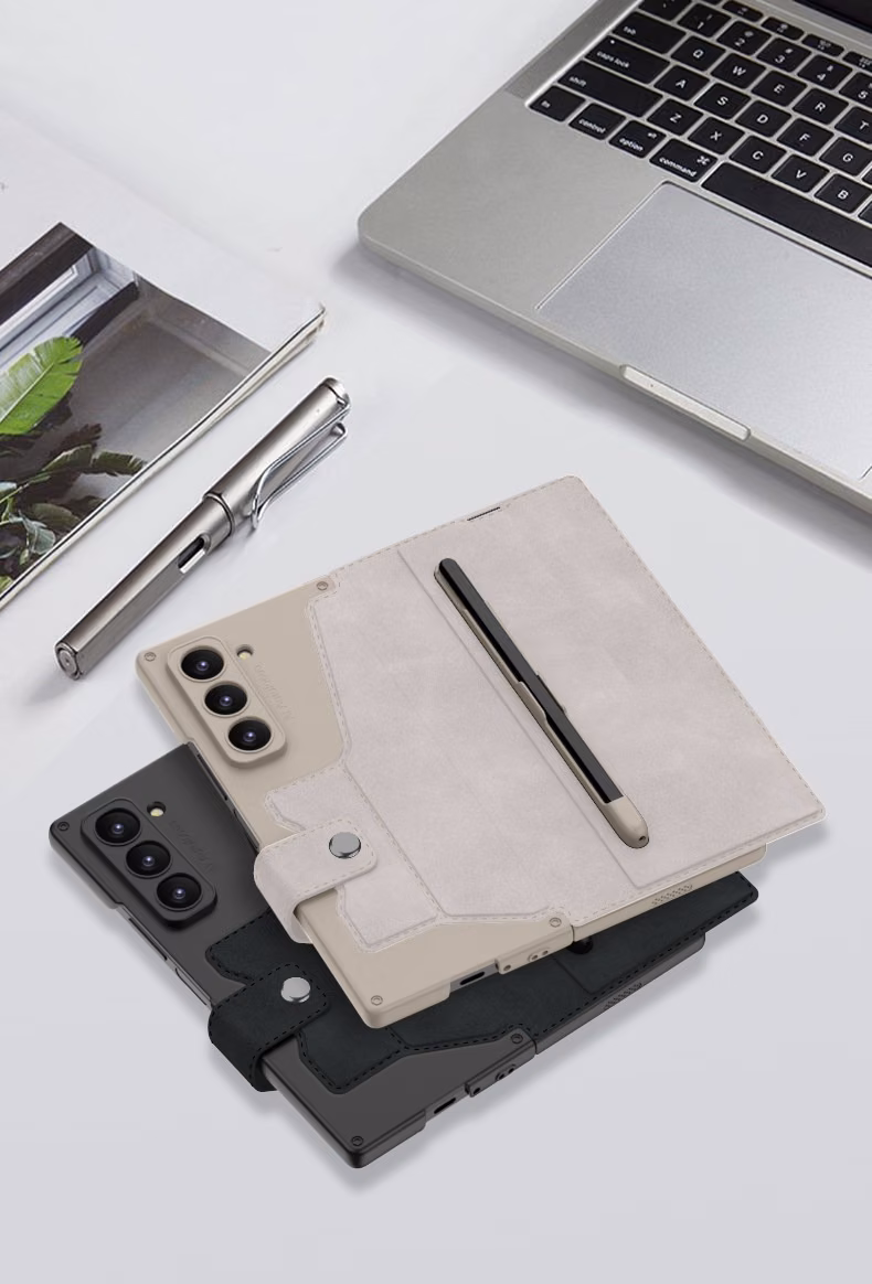 ZFold6 Folding Phone Case Flip Leather Case Phone Case