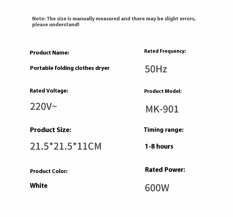 Smart Dryer Household Sterilization Large Capacity Foldable