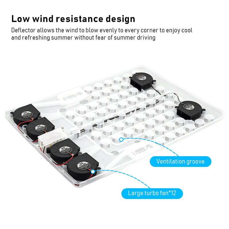 Creative Simple Car Mesh Cold Air Cushion