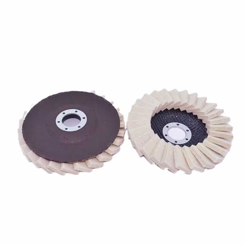 Polishing Wheel Mirror Angle Grinder Net Cover Flat Wool Flap Disc