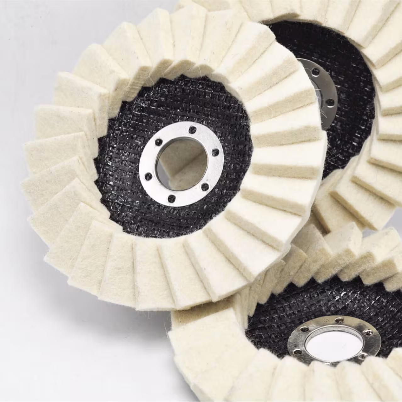 Polishing Wheel Mirror Angle Grinder Net Cover Flat Wool Flap Disc