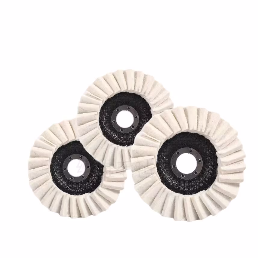 Polishing Wheel Mirror Angle Grinder Net Cover Flat Wool Flap Disc