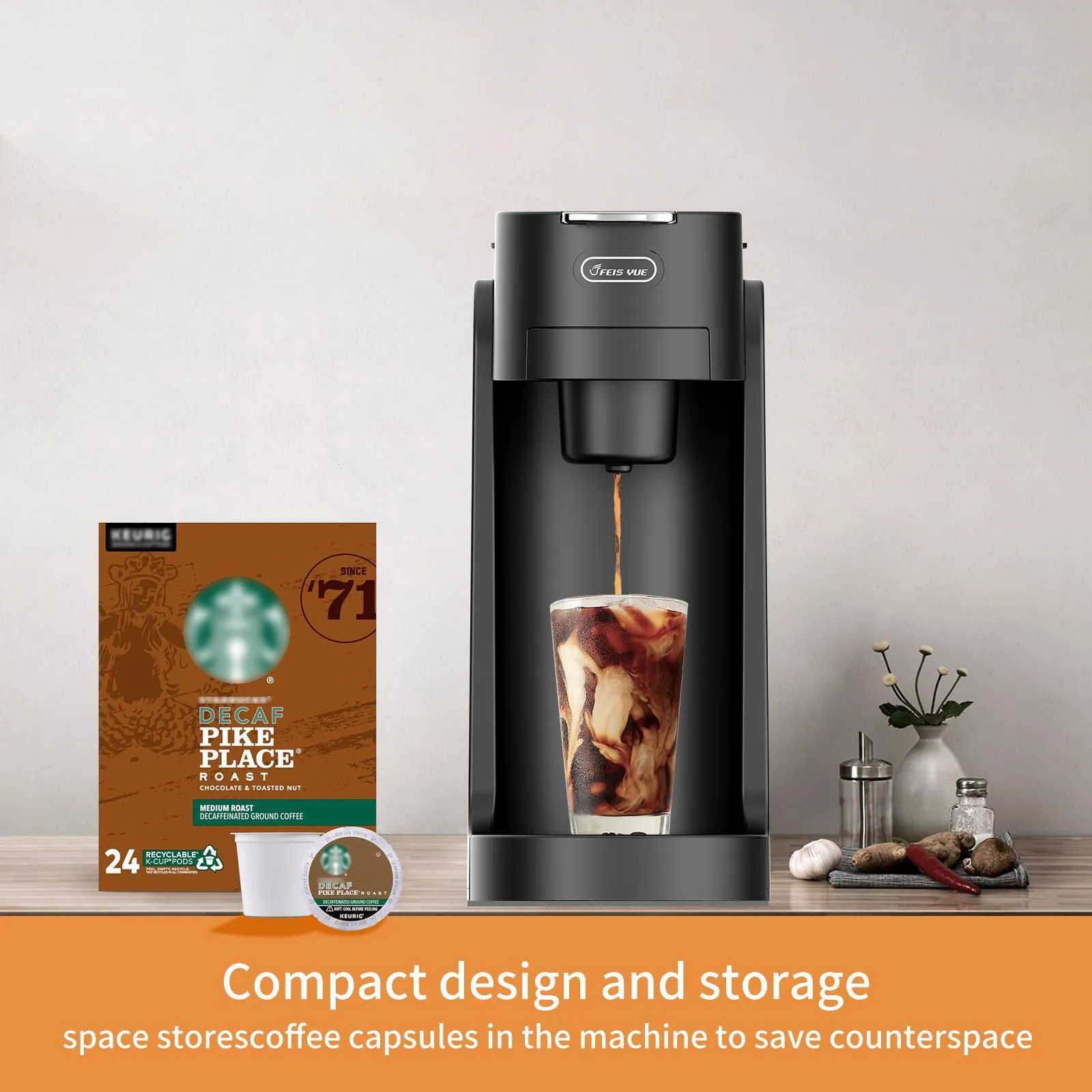 Capsule Coffee Machine Household Mini Small Automatic Multi-function