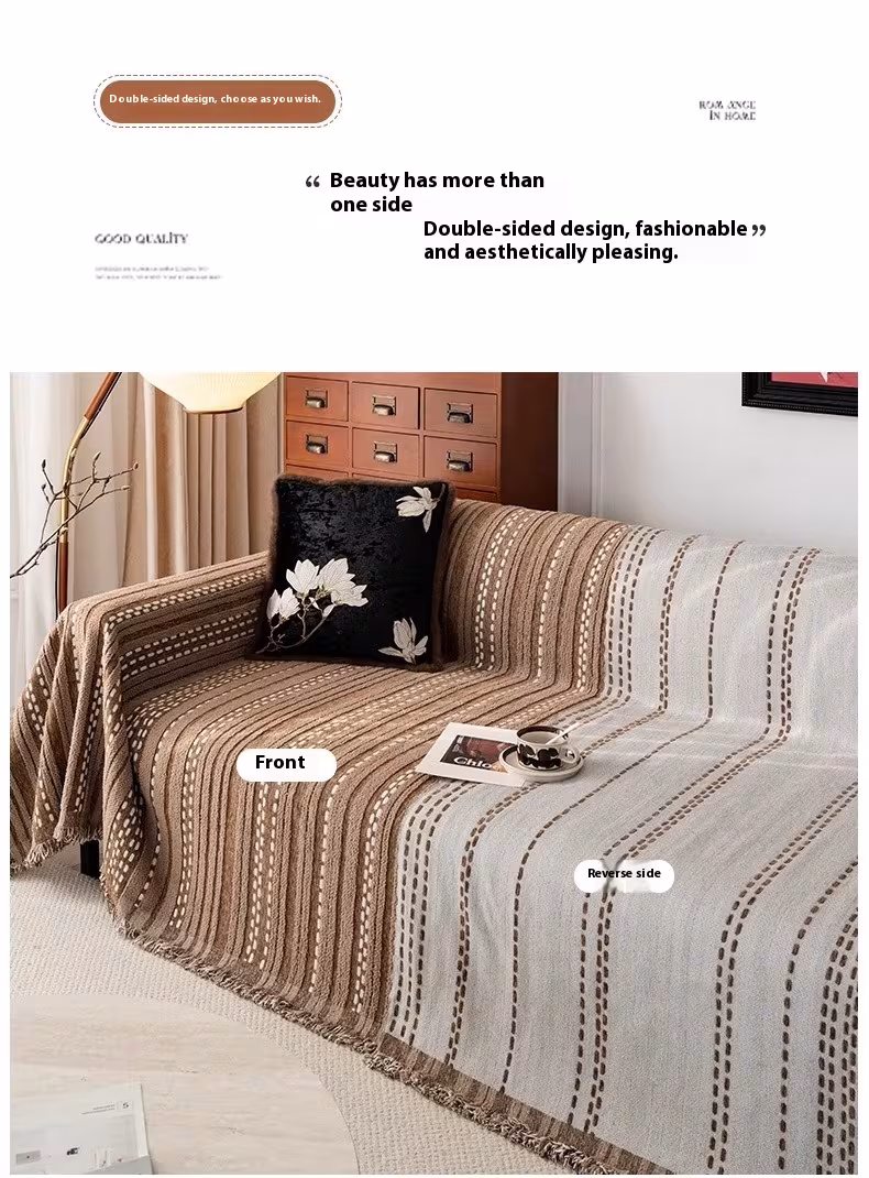 Retro Mid-ancient Sofa Cover Cloth Universal A Whole Full Cover Sofa Cover