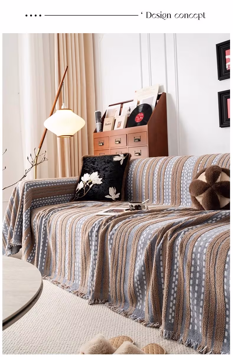 Retro Mid-ancient Sofa Cover Cloth Universal A Whole Full Cover Sofa Cover