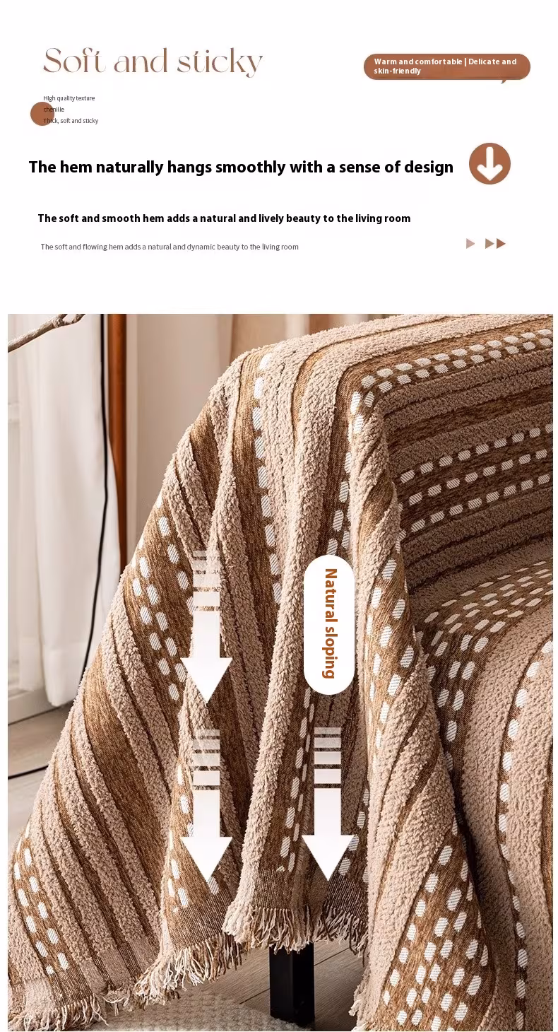 Retro Mid-ancient Sofa Cover Cloth Universal A Whole Full Cover Sofa Cover