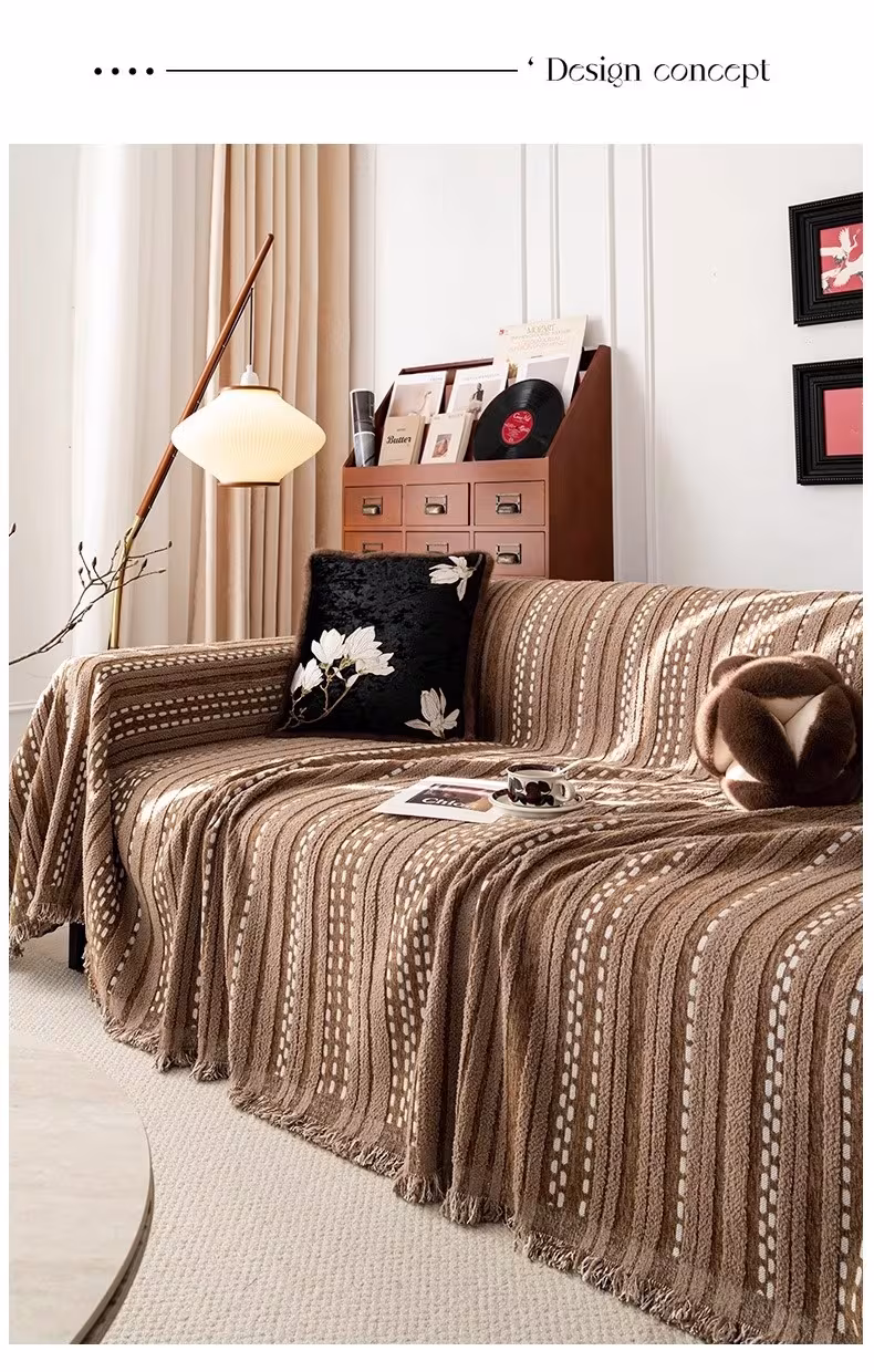 Retro Mid-ancient Sofa Cover Cloth Universal A Whole Full Cover Sofa Cover