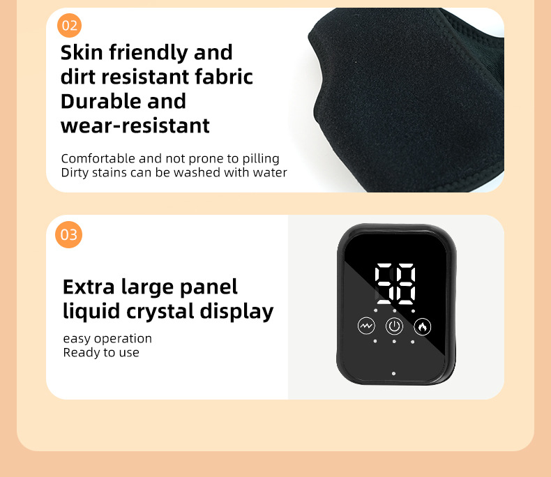 Electric Heating Ankle Massage Belt Protection Warm Hot Compress Ankle Heel Ankle Joint Massage Cordless Design Electric Hot Compress Massage