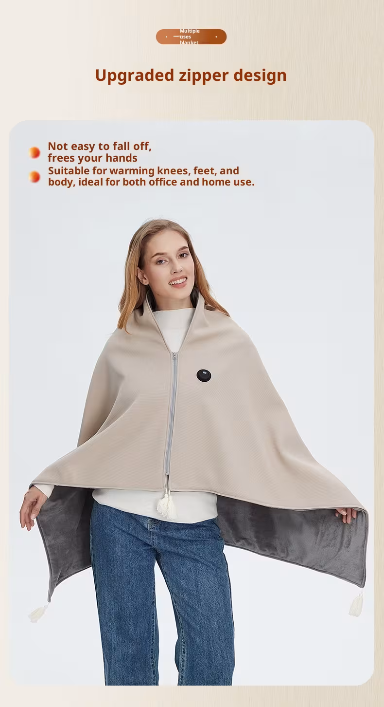 Soft Warm Body Cover Blanket Shawl Cozy Wearable Throw For Home Travel Relaxation Lightweight Fleece Wrap