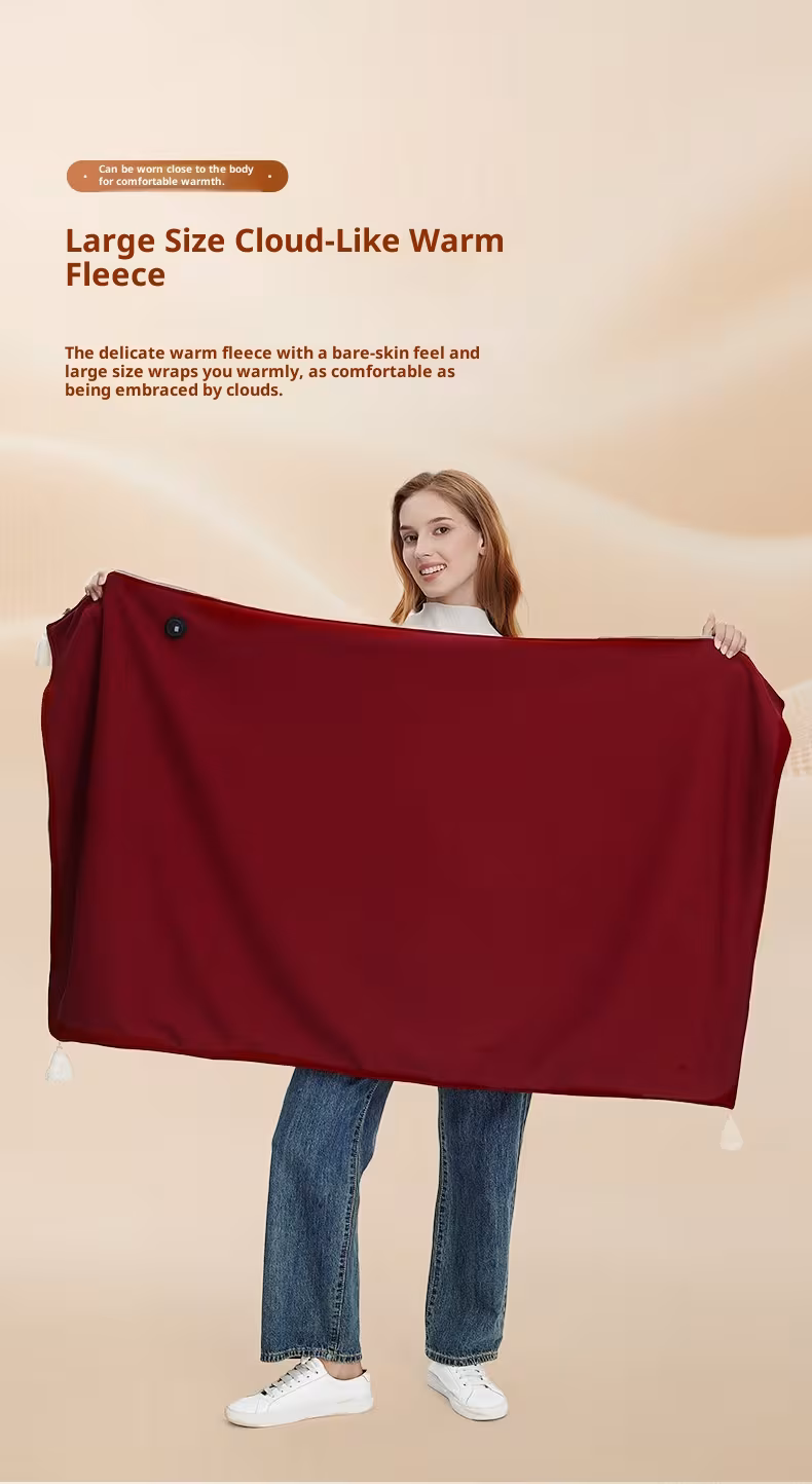 Soft Warm Body Cover Blanket Shawl Cozy Wearable Throw For Home Travel Relaxation Lightweight Fleece Wrap