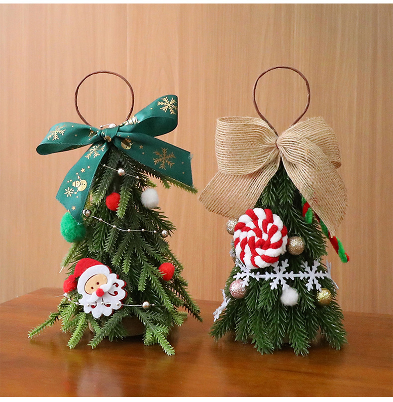 Mini Christmas Tree Ornaments Diy Christmas Decorations Home Bedroom Party Decorations Desktop Children New Year Christmas Gift