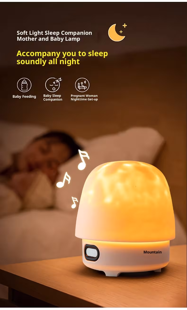 New Water Ripple Smart A Large Model Conversation Bluetooth Stereo Light Romantic Bedroom Bedside Ambience Light