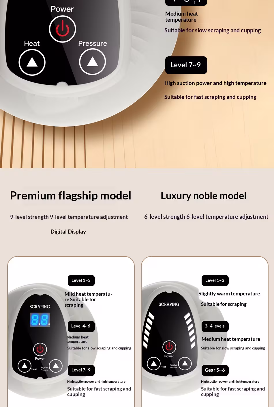 Electric Gua Sha Board Beauty Massager Cupping Device Electric Meridian Brush Home Abdominal Massage Gua Sha Board Massager