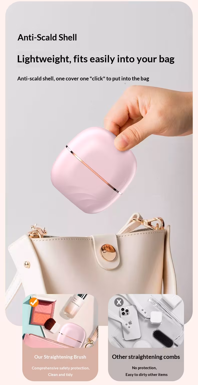 New Mini Charging Hair Straightener Comb