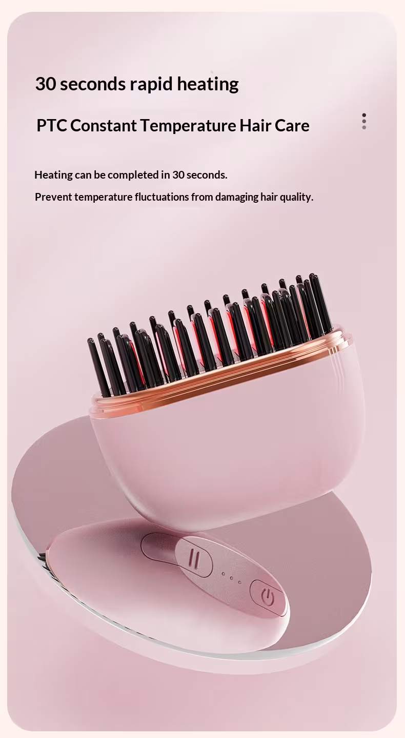 New Mini Charging Hair Straightener Comb
