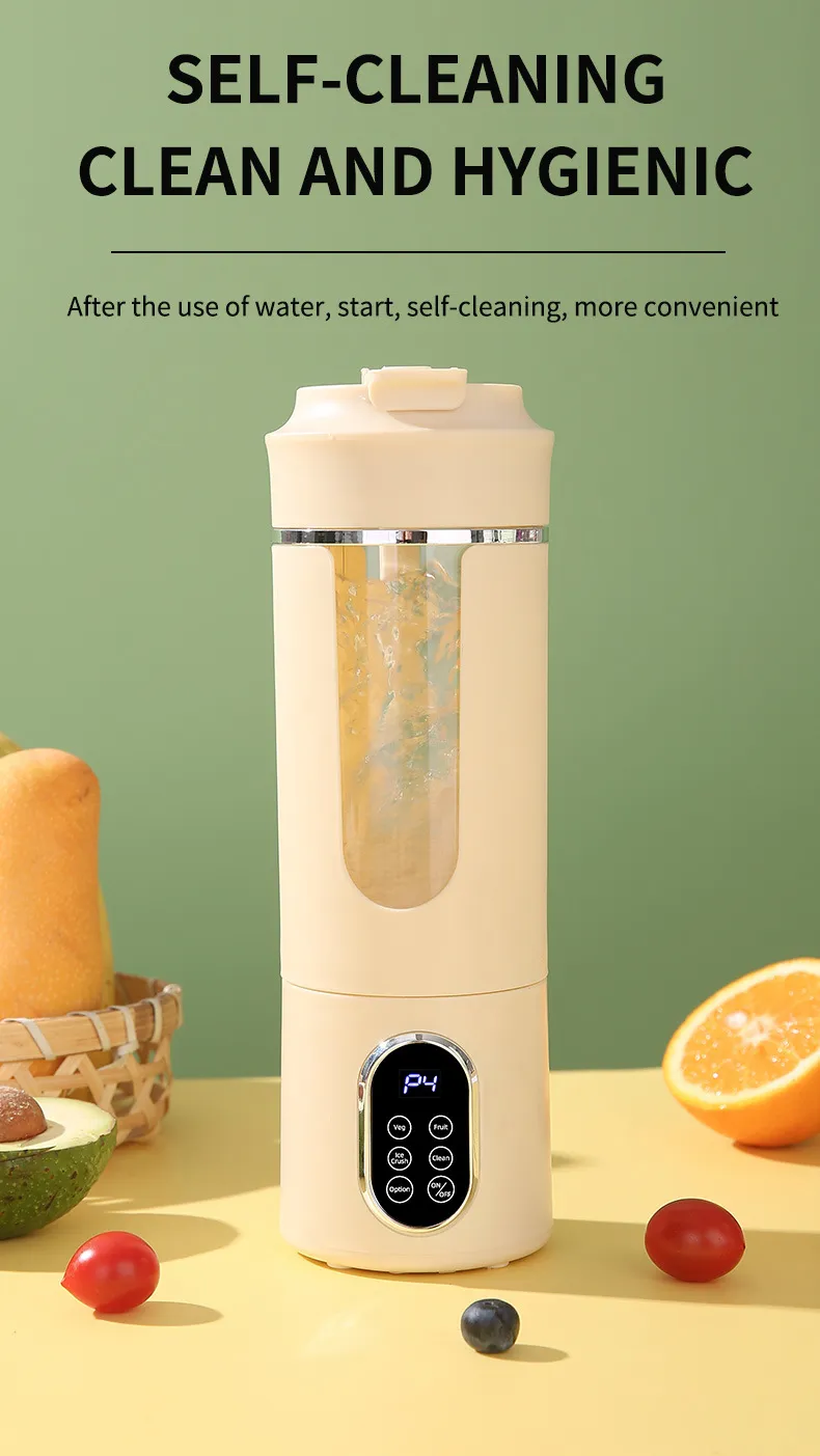 Portable Rechargeable Juice Blender Compact Handheld Electric Smoothie Maker For Travel Office Home