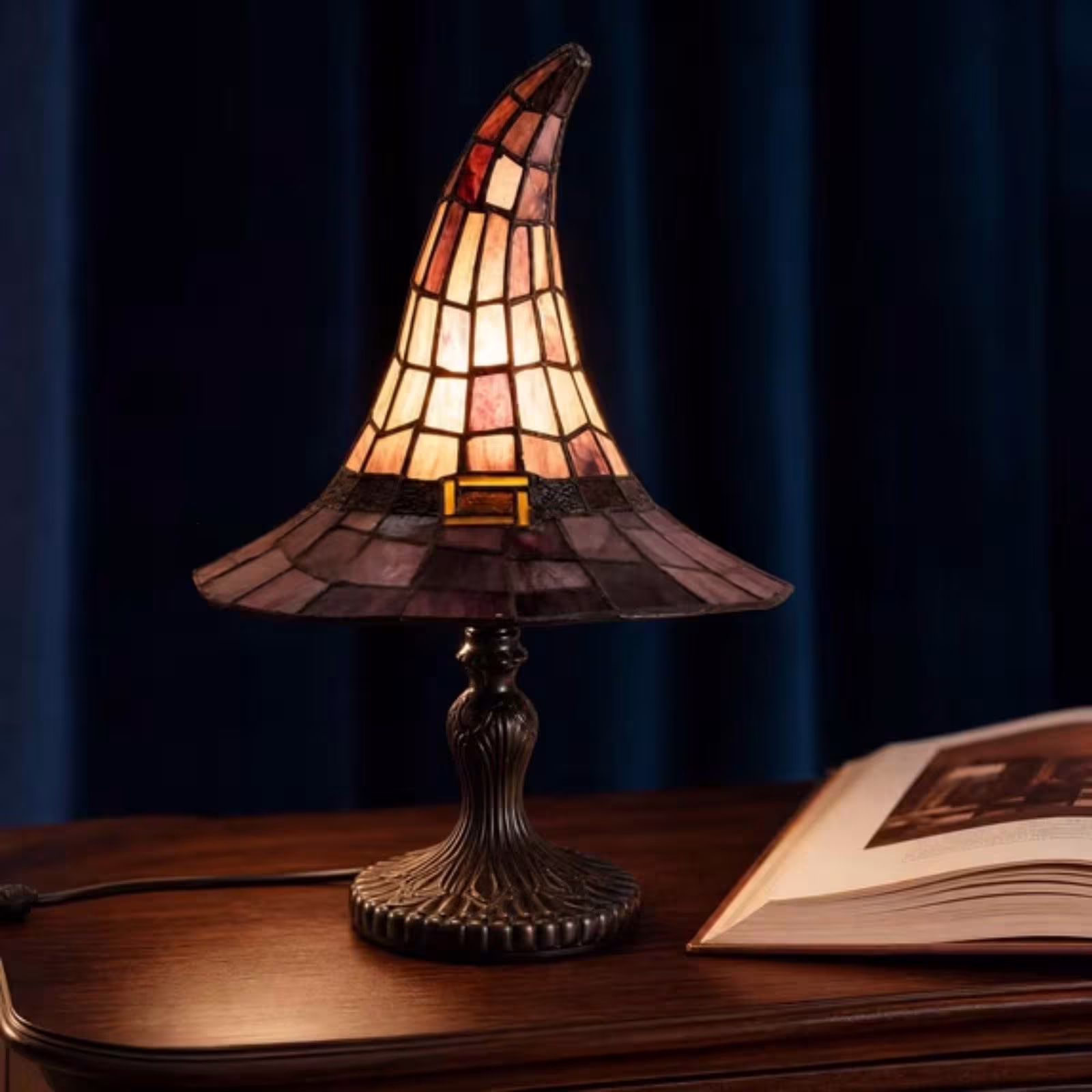 Witch Hat Lamps Creative Home Gothic Night Light Gift Witch Hat Light Ornament Halloween Home Ornament Decoration