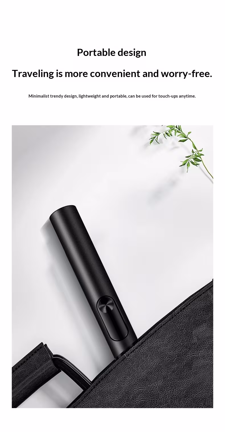 Rechargeable Electric Nose Hair Trimmer for Men - Portable Grooming Tool with Precision Blades
