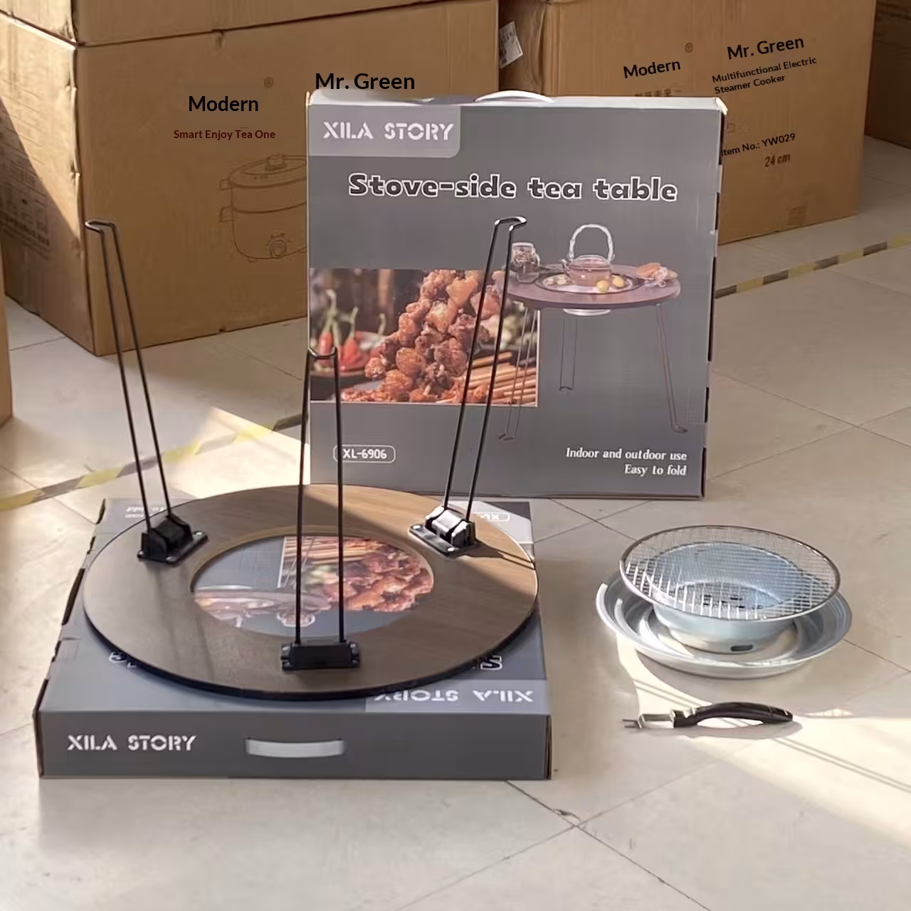 60cm Tea-boiling And Barbecue Folding Table
