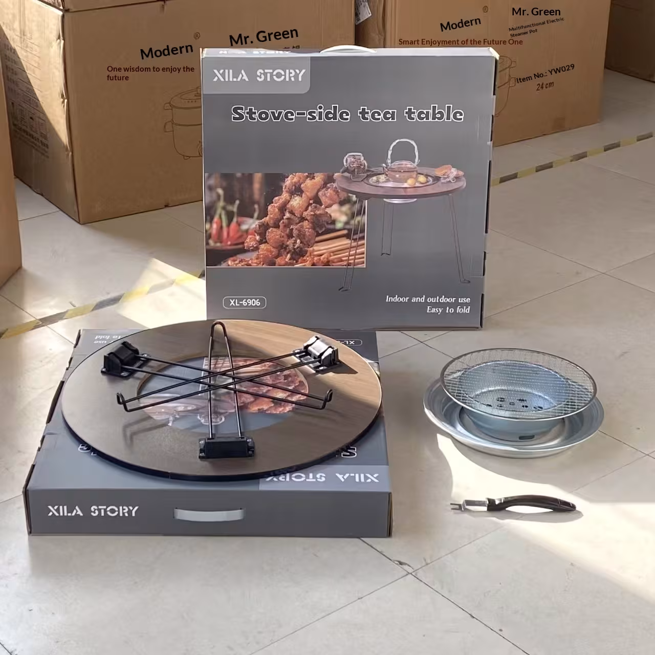 60cm Tea-boiling And Barbecue Folding Table