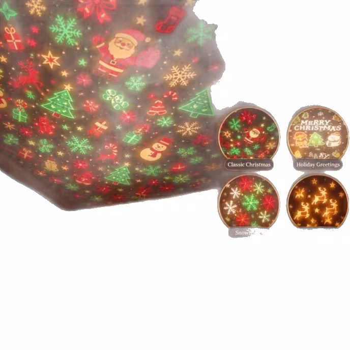 Cozy LED Star Projector Light - Ceiling Atmosphere Lamp For Home Decor Christmas Holiday Gift Night Light