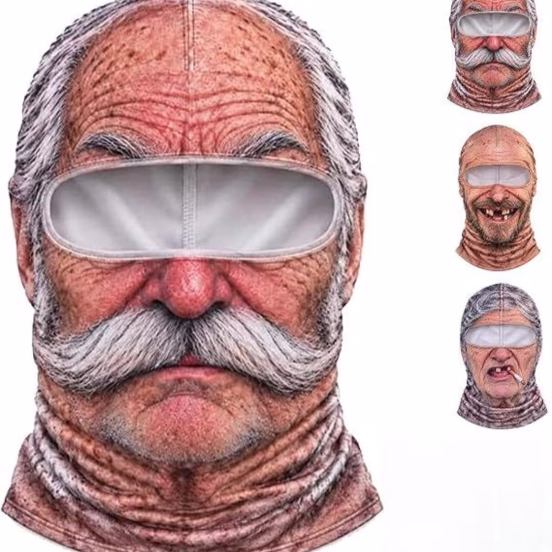 Realistic Winter Ski Face Mask Windproof Thermal Balaclava For Outdoor Sports And Parties