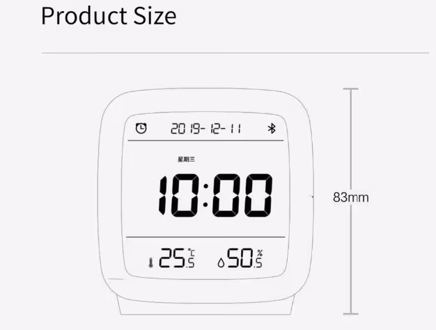 Temperature And Humidity Bluetooth Alarm Clock