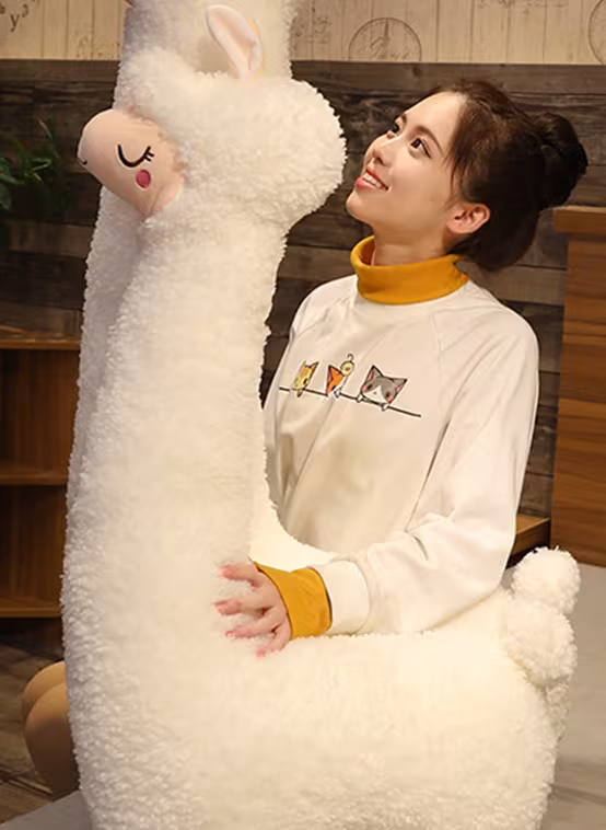Alpaca plush toy pillow