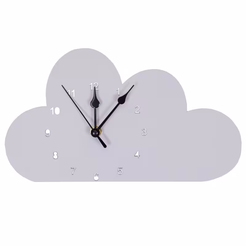 Wooden cartoon wall clock