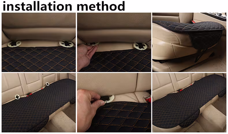 Universal Car Seat Cushions Linen Non-Slip Four Seasons Commons