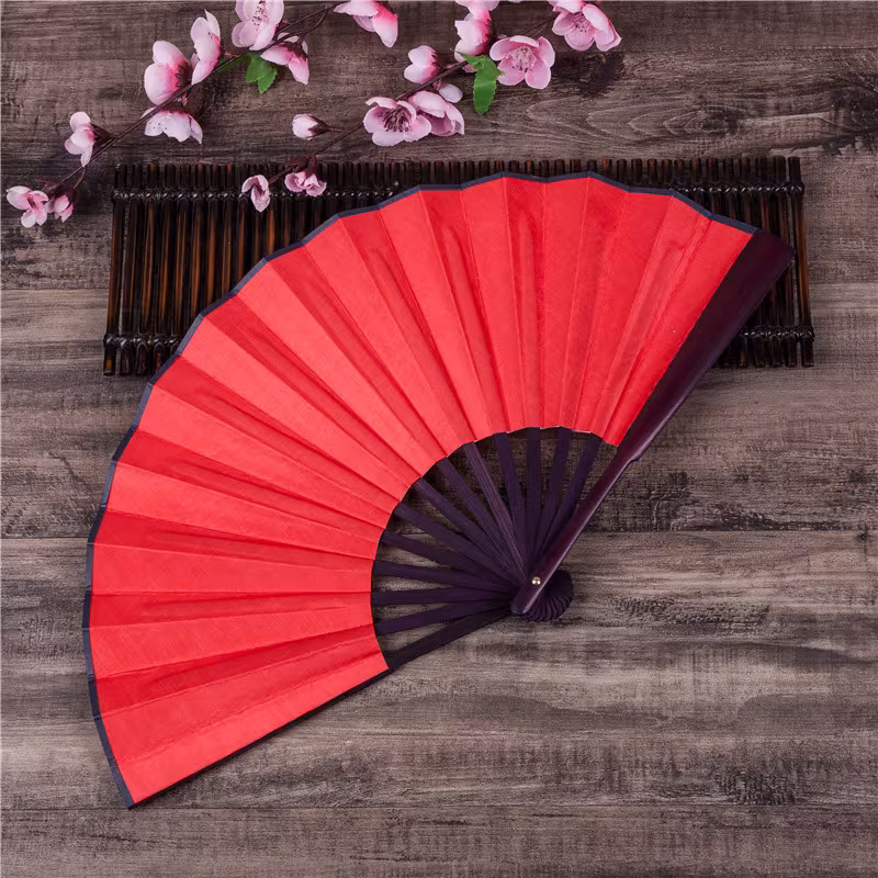 Double-sided silk fan