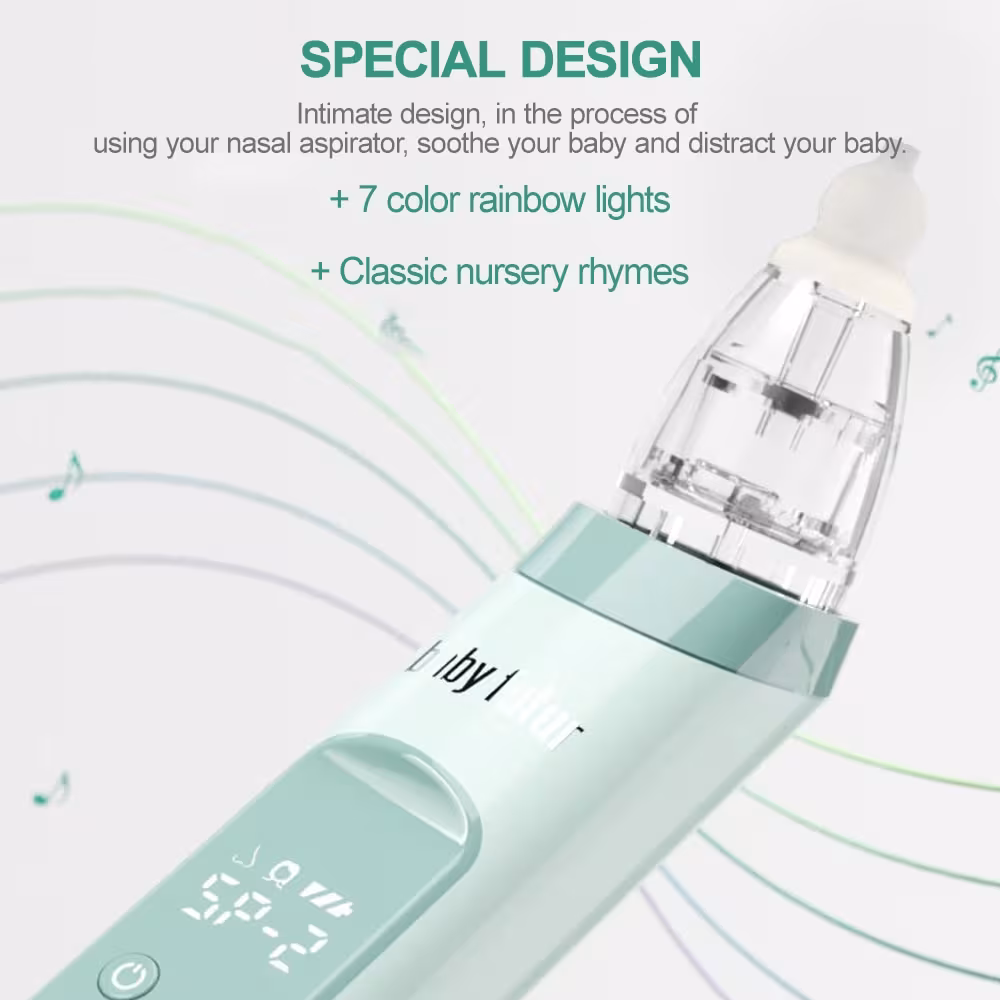 Nasal Aspirator Baby Electric Nasal Aspirator Newborn Baby Nose Cleaner Beauty Instrument Blackhead Remover Bab 2 In 1