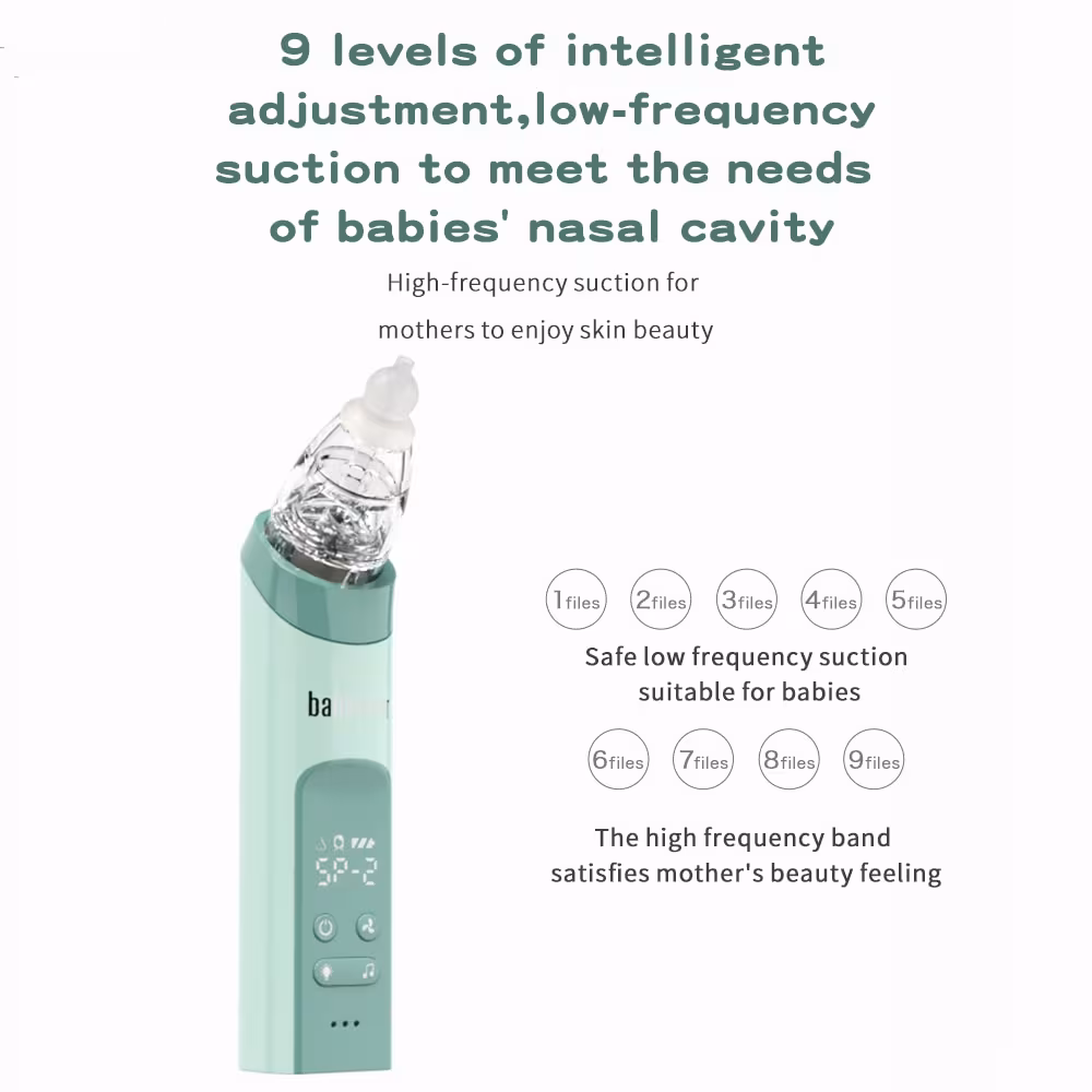Nasal Aspirator Baby Electric Nasal Aspirator Newborn Baby Nose Cleaner Beauty Instrument Blackhead Remover Bab 2 In 1