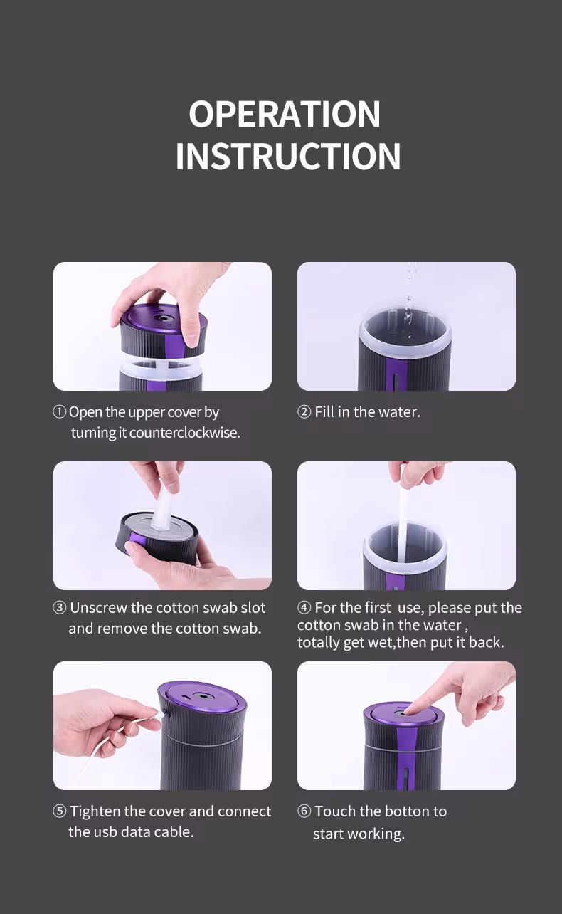 Home office mini USB humidifier